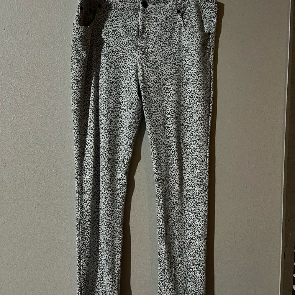 Women's Black and White Skinny Pants